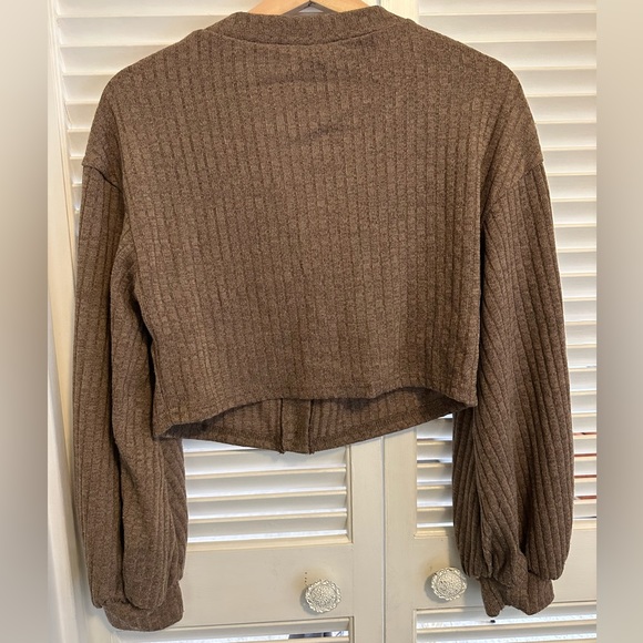 Cropped long sleeve cardigan - Picture 5 of 5